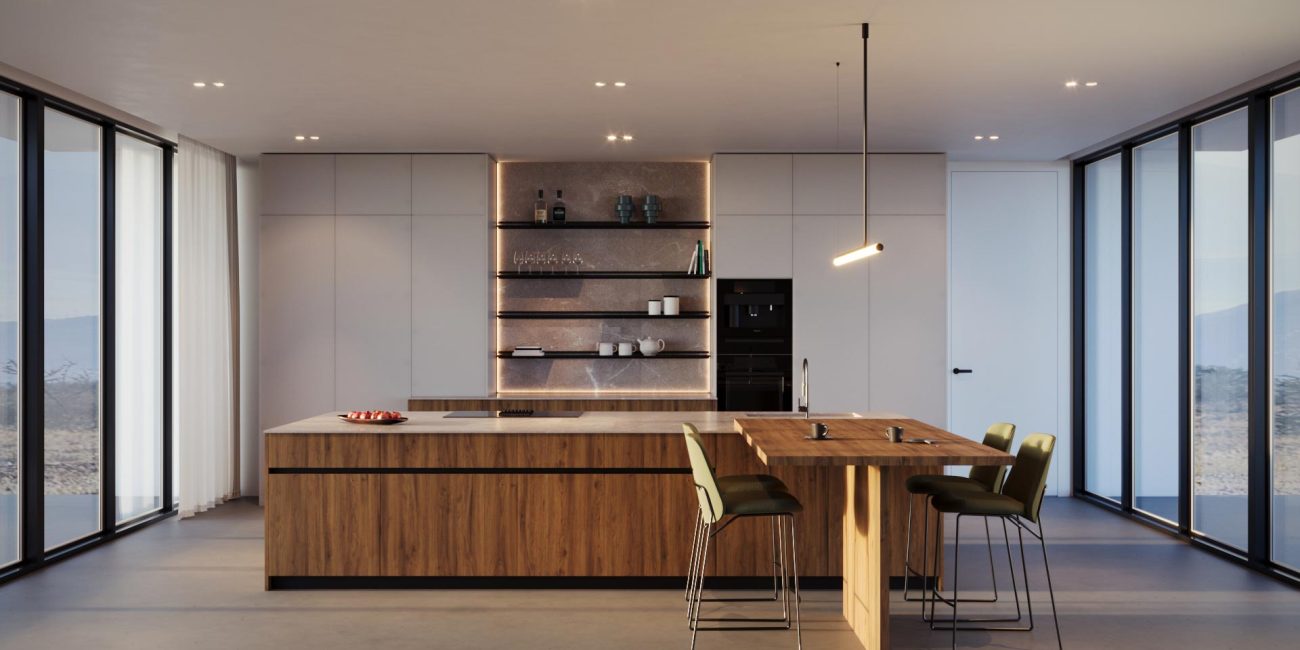 Cucine contemporanee in legno - Benca